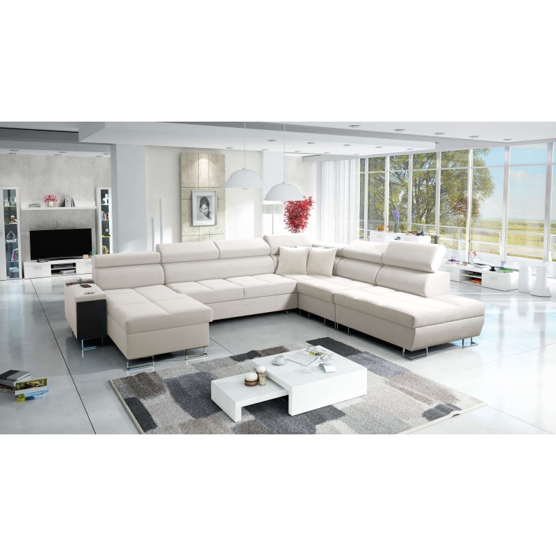 U-förmiges Ecksofa Orbix X mit Schlaffunktion und USB-Anschluss | Samt, Ultario Samt 2978 | Wohnzimmermöbel U-förmiges Ecksofa Orbix X mit Schlaffunktion und USB-Anschluss | Samt, Ultario Samt 2978 | Wohnzimmermöbel