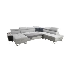U-förmiges Sofa Orbix X mit Schlaffunktion und USB-Anschluss | Samt, Ultario Velvet 2960 | Wohnzimmermöbel U-förmiges Sofa Orbix X mit Schlaffunktion und USB-Anschluss | Samt, Ultario Velvet 2960 | Wohnzimmermöbel