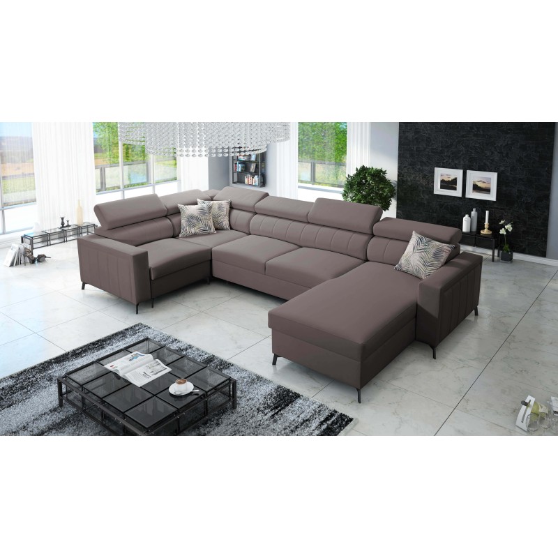 U-förmiges Ecksofa Arco V Mini mit Schlaffunktion, verstellbar U-förmiges Ecksofa Arco V Mini mit Schlaffunktion, verstellbar