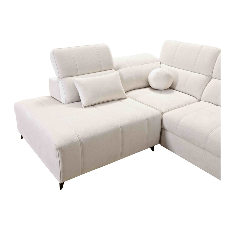 Sofá esquinero Ballagio XI con función de cama en tela Plecionka, Spring 1102: comodidad y estilo en uno. Sofá esquinero Ballagio XI con función de cama en tela Plecionka, Spring 1102: comodidad y estilo en uno.