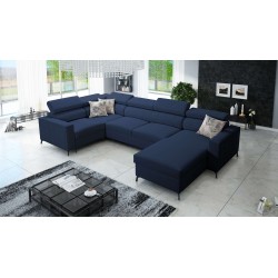 U-förmiges Ecksofa Arco V Mini mit Schlaffunktion, verstellbar