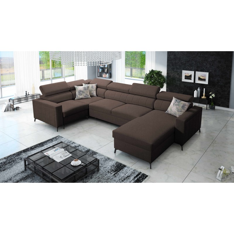 U-förmiges Ecksofa Arco V Mini mit Schlaffunktion, verstellbar U-förmiges Ecksofa Arco V Mini mit Schlaffunktion, verstellbar