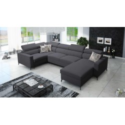 U-förmiges Ecksofa Arco V Mini mit Schlaffunktion, verstellbar