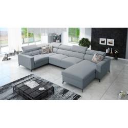 U-förmiges Ecksofa Arco V Mini mit Schlaffunktion, verstellbar