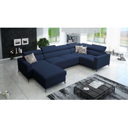 U-förmiges Ecksofa Arco V Mini mit Schlaffunktion, verstellbar