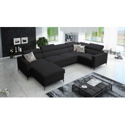 U-förmiges Ecksofa Arco V Mini mit Schlaffunktion, verstellbar