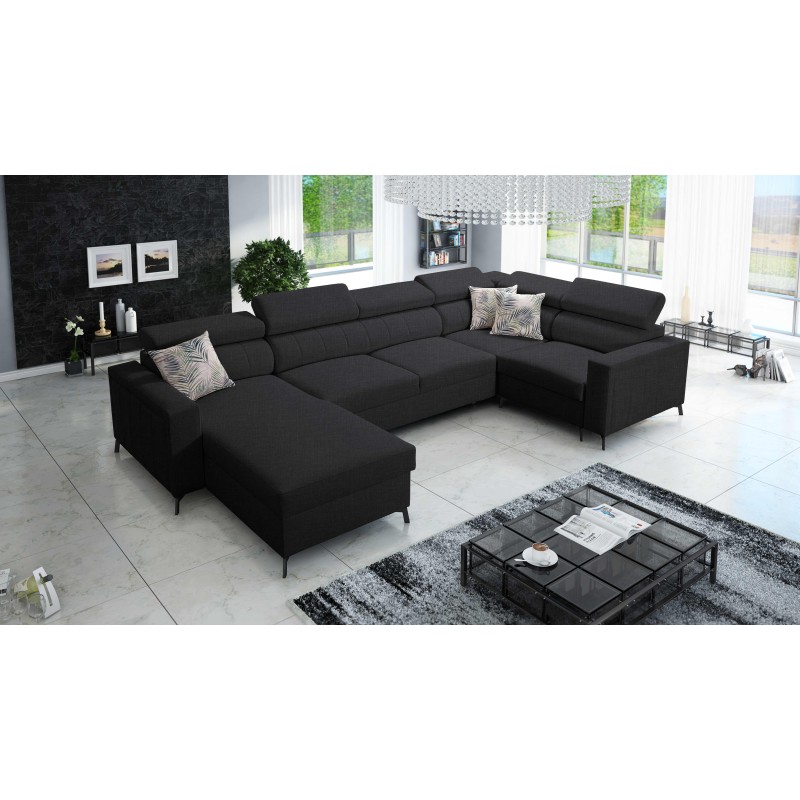 U-förmiges Ecksofa Arco V Mini mit Schlaffunktion, verstellbar U-förmiges Ecksofa Arco V Mini mit Schlaffunktion, verstellbar