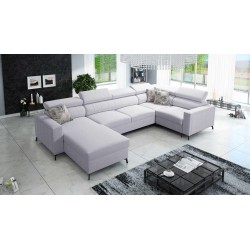 U-förmiges Ecksofa Arco V Mini mit Schlaffunktion, verstellbar