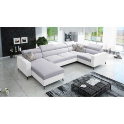 U-förmiges Ecksofa Arco V Mini mit Schlaffunktion, verstellbar
