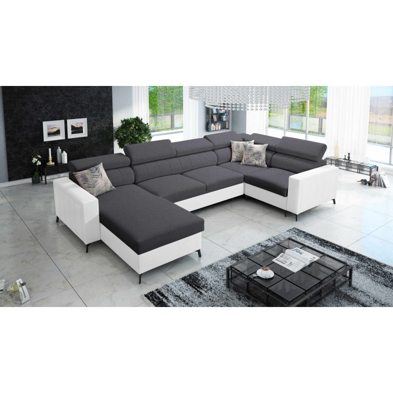 U-förmiges Ecksofa Arco V Mini mit Schlaffunktion, verstellbar U-förmiges Ecksofa Arco V Mini mit Schlaffunktion, verstellbar