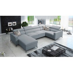 U-förmiges Ecksofa Arco V Mini mit Schlaffunktion, verstellbar