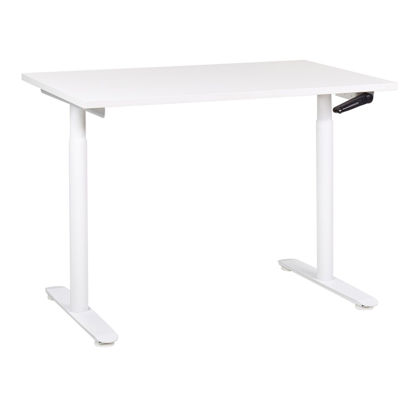 Biurko regulowane manualnie 120 x 72 cm białe DESTINAS