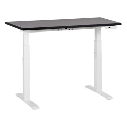 Biurko regulowane elektrycznie 120 x 72 cm czarno-białe DESTINES Biurko regulowane elektrycznie 120 x 72 cm czarno-białe DESTINES