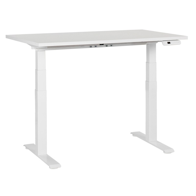 Biurko regulowane elektrycznie 120 x 72 cm białe DESTINES