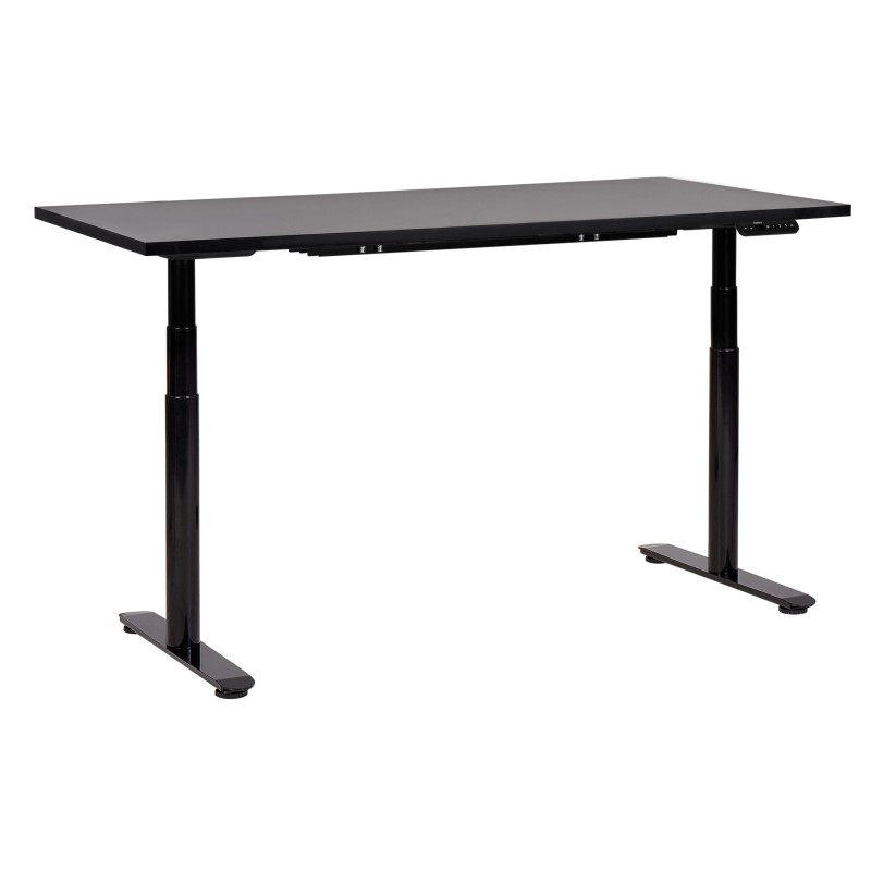 Biurko regulowane elektrycznie 160 x 72 cm czarne DESTINAS