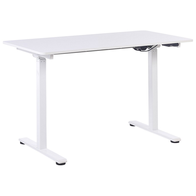 Biurko regulowane elektrycznie 120 x 60 cm białe GRIFTON