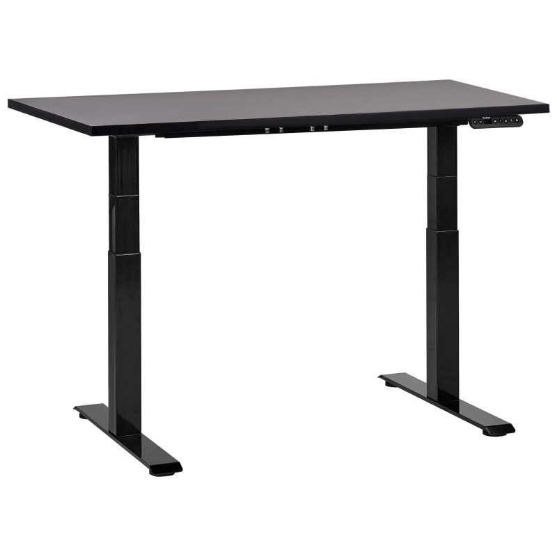 Biurko regulowane elektrycznie 120 x 72 cm czarne DESTINES