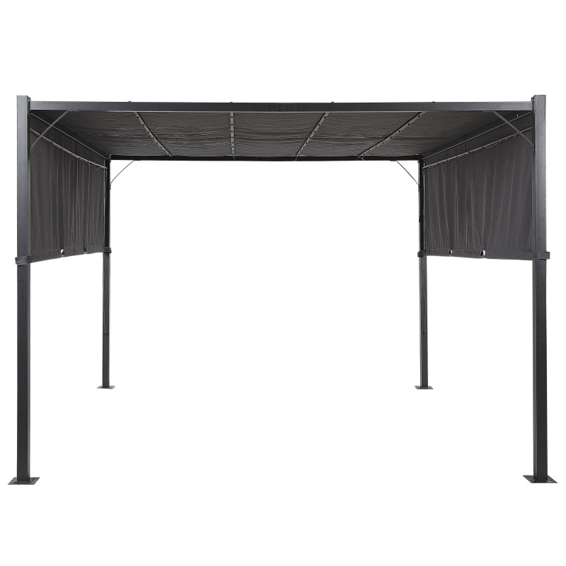 Pawilon ogrodowy LED PARGA Metal 310 cm 310 cm Ciemnoszary