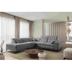 Luxury Corner Sofa Ballagio IX with Sleeping Function, Weave, Spring 1101