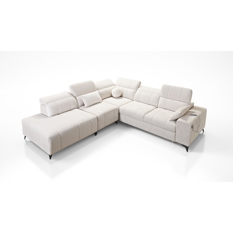 Luxuriöses Ecksofa Ballagio IX mit Schlaffunktion Plecionka, Spring 1101 Luxuriöses Ecksofa Ballagio IX mit Schlaffunktion Plecionka, Spring 1101