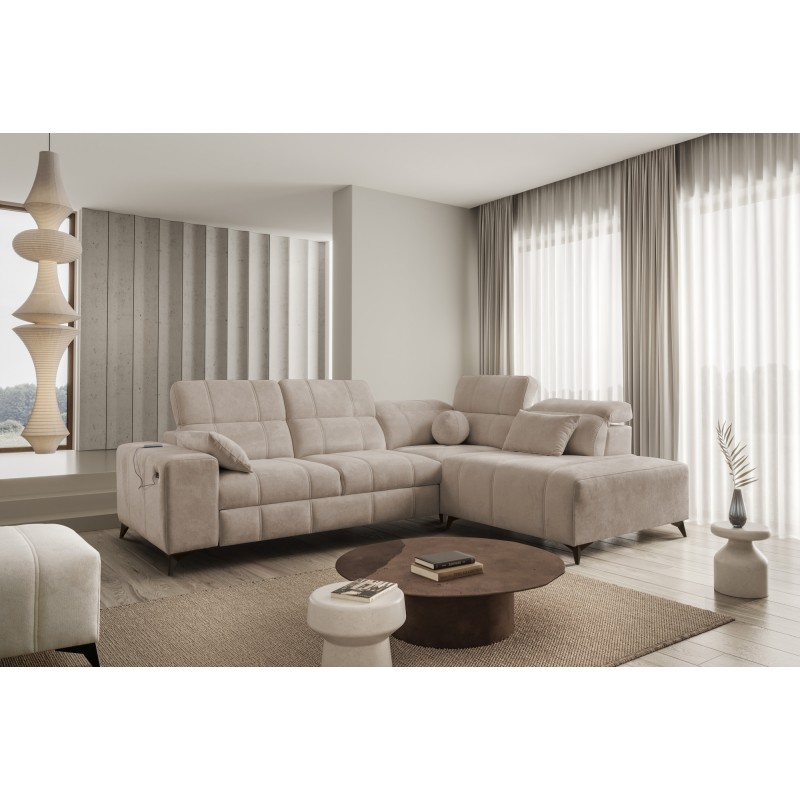Ballagio VII corner sofa with a sleeping function - luxurious and functional