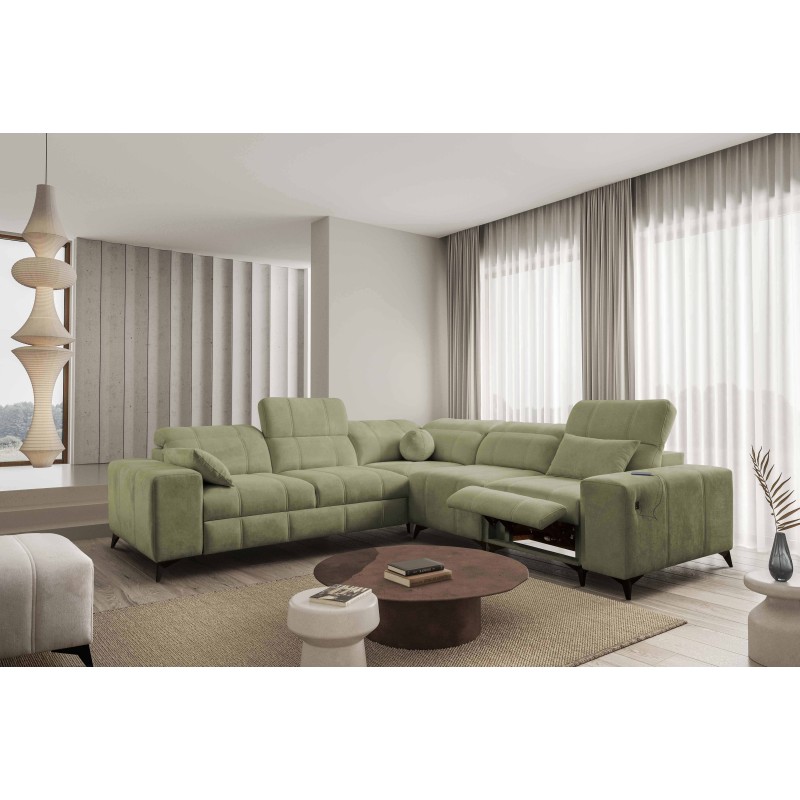 Ballagio III Mix Corner Sofa with Sleeping and Relax Function | Highest Quality Weave, Spring 1115
