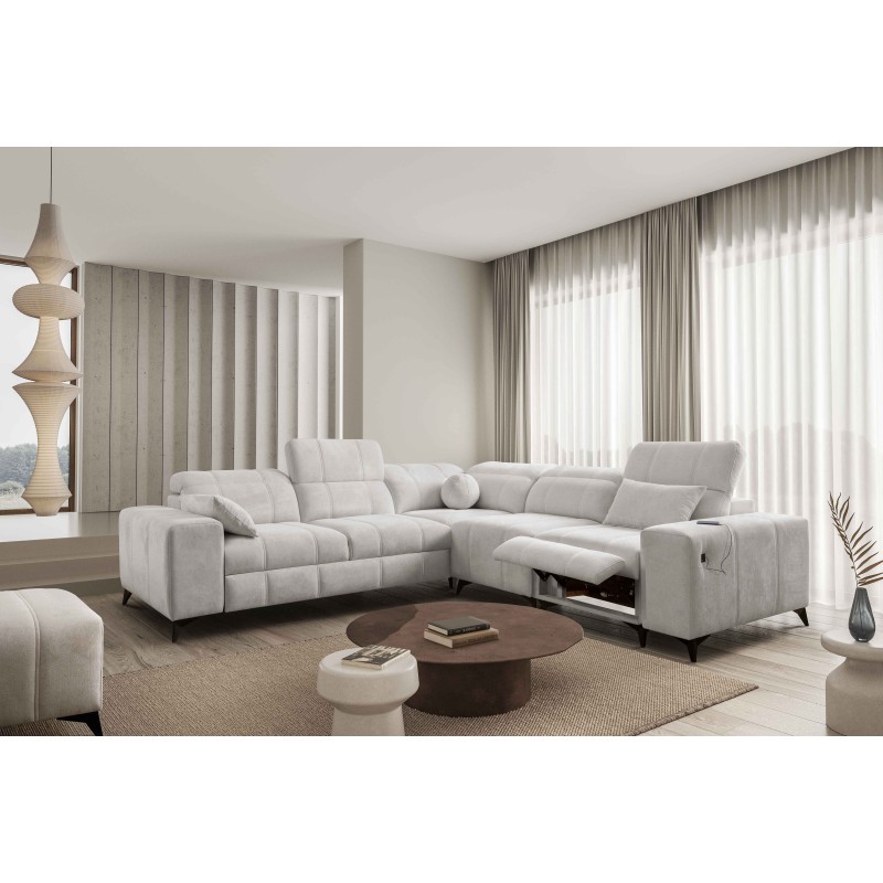 Ballagio III Mix Corner Sofa with Sleeping and Relax Function | Highest Quality Weave, Spring 1104