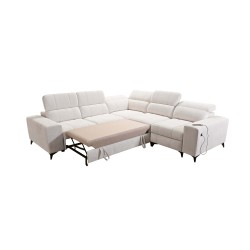 Ballagio III Mix corner sofa with sleeping and relaxation function | Highest quality Woven Fabric, Spring 1101