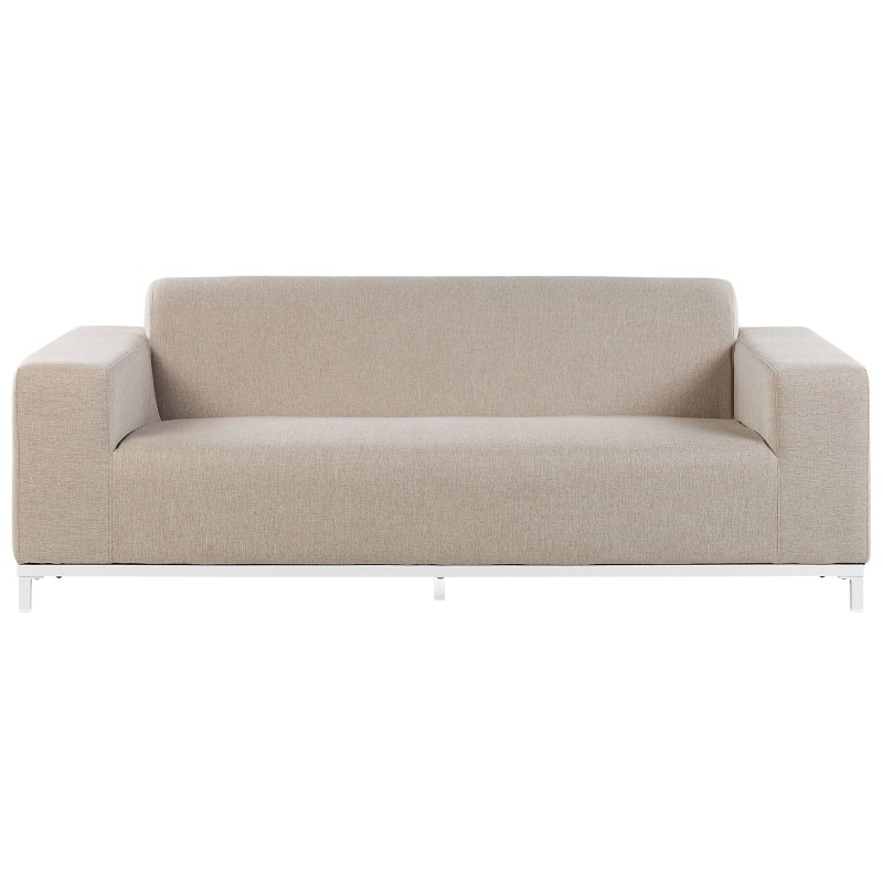 Sofa ogrodowa beżowa z białym ROVIGO