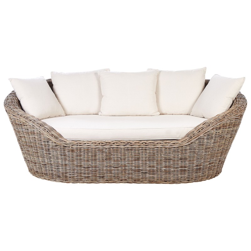 Łóżko ogrodowe CAVO Rattan Naturalny