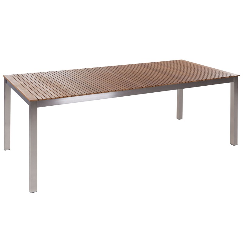Stół ogrodowy VIAREGGIO 200 cm 90 cm Drewno tekowe (certyfikat FSC®) Brązowy