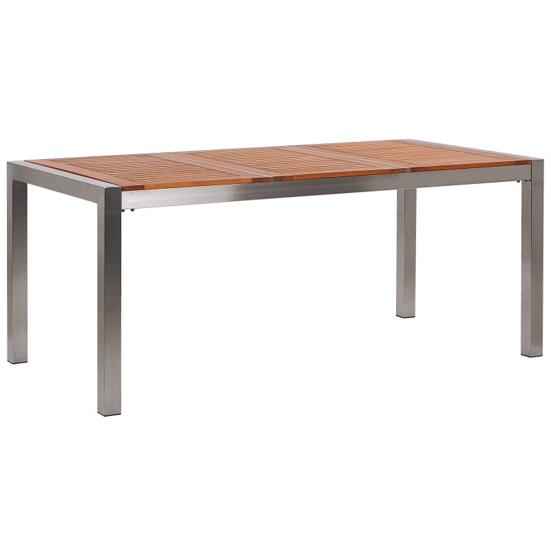 Stół ogrodowy GROSSETO 180 cm 90 cm Drewno eukaliptusowe Brązowy
