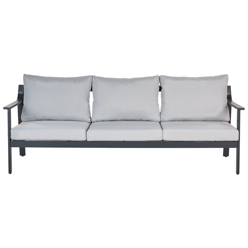 Sofa ogrodowa 3-osobowa jasnoszara KIATO