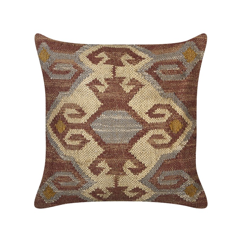 Poduszka dekoracyjna URPAD Juta 45 x 45 cm Kolorowy Wzór orientalny