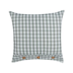Poduszka dekoracyjna TALYA 45 x 45 cm Miętowy W kratkę Poduszka dekoracyjna TALYA 45 x 45 cm Miętowy W kratkę