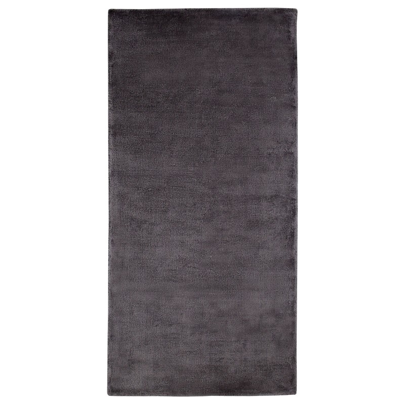 Dywan z wiskozy 80 x 150 cm ciemnoszary GESI II