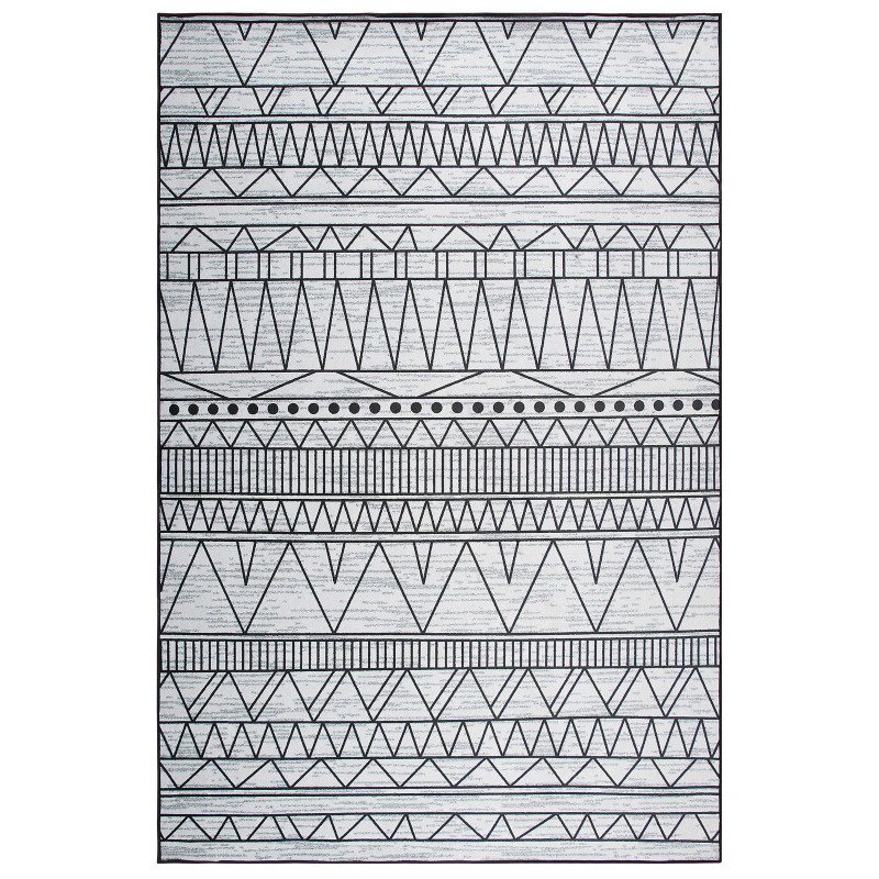 Dywan 140 x 200 cm czarno-szary KEBAN