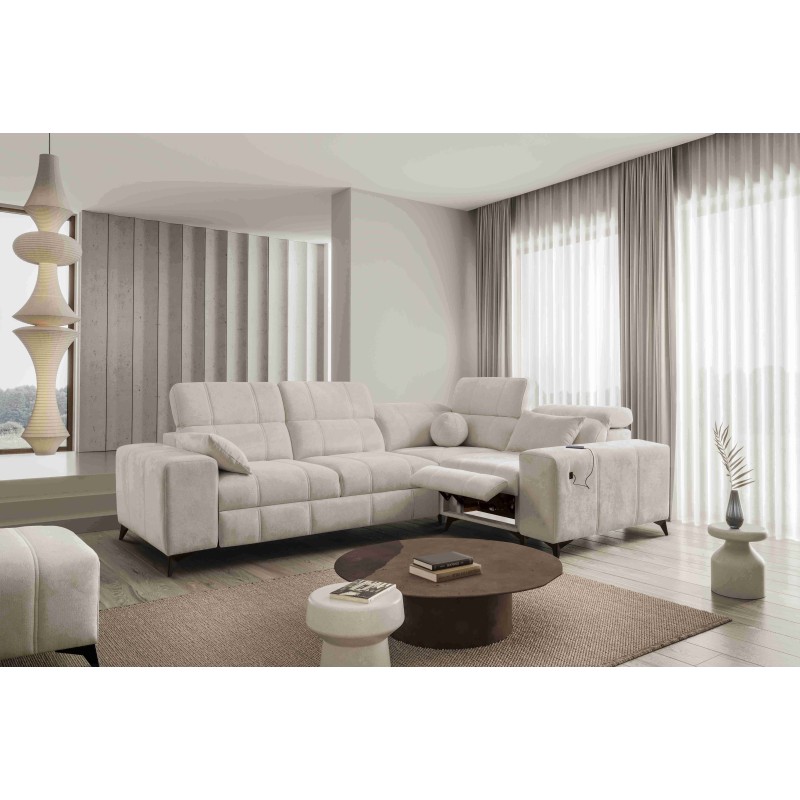 Ballagio II Mix Corner Sofa with Sleeping and Relax Function | Best Quality Weave, Spring 1108