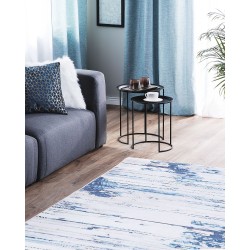 Dywan 160 x 230 cm niebiesko-beżowy BURDUR Dywan 160 x 230 cm niebiesko-beżowy BURDUR