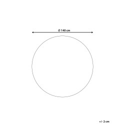 Dywan okrągły bawełniany ⌀ 140 cm wielokolorowy LADIK Dywan okrągły bawełniany ⌀ 140 cm wielokolorowy LADIK
