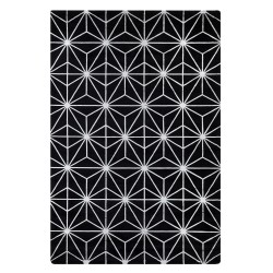 Dywan z wiskozy 140 x 200 cm czarny SIBEL Dywan z wiskozy 140 x 200 cm czarny SIBEL
