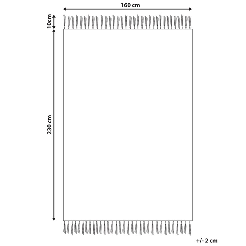 Dywan bawełniany 160 x 230 cm beżowo-różowy AFSAR Dywan bawełniany 160 x 230 cm beżowo-różowy AFSAR