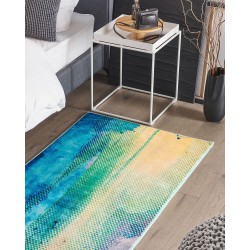 Dywan 80 x 150 cm niebiesko-zielony SUSUZ Dywan 80 x 150 cm niebiesko-zielony SUSUZ