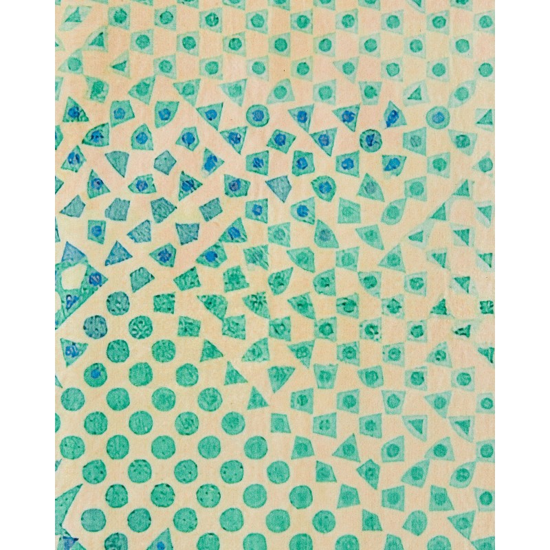 Dywan 80 x 150 cm niebiesko-zielony SUSUZ Dywan 80 x 150 cm niebiesko-zielony SUSUZ