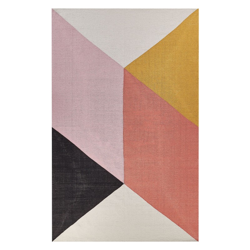 Dywan bawełniany 160 x 230 cm wielokolorowy NIZIP Dywan bawełniany 160 x 230 cm wielokolorowy NIZIP