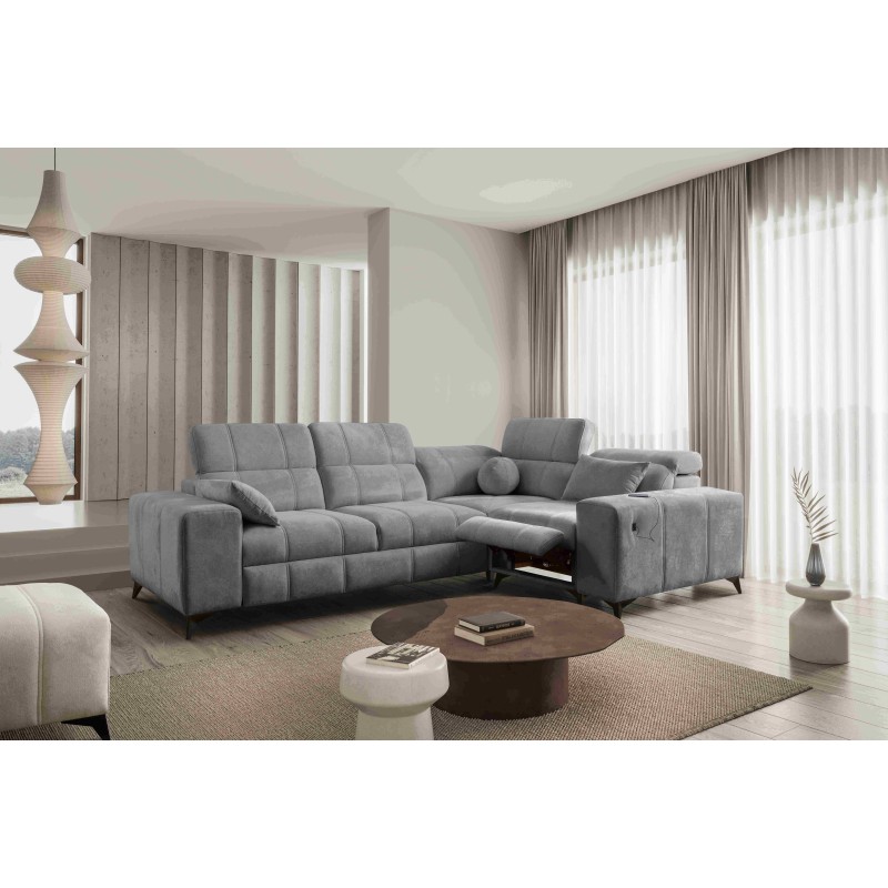 Ballagio II Mix Corner Sofa with Sleeping and Relax Function | Best Quality Woven Fabric, Spring 1101