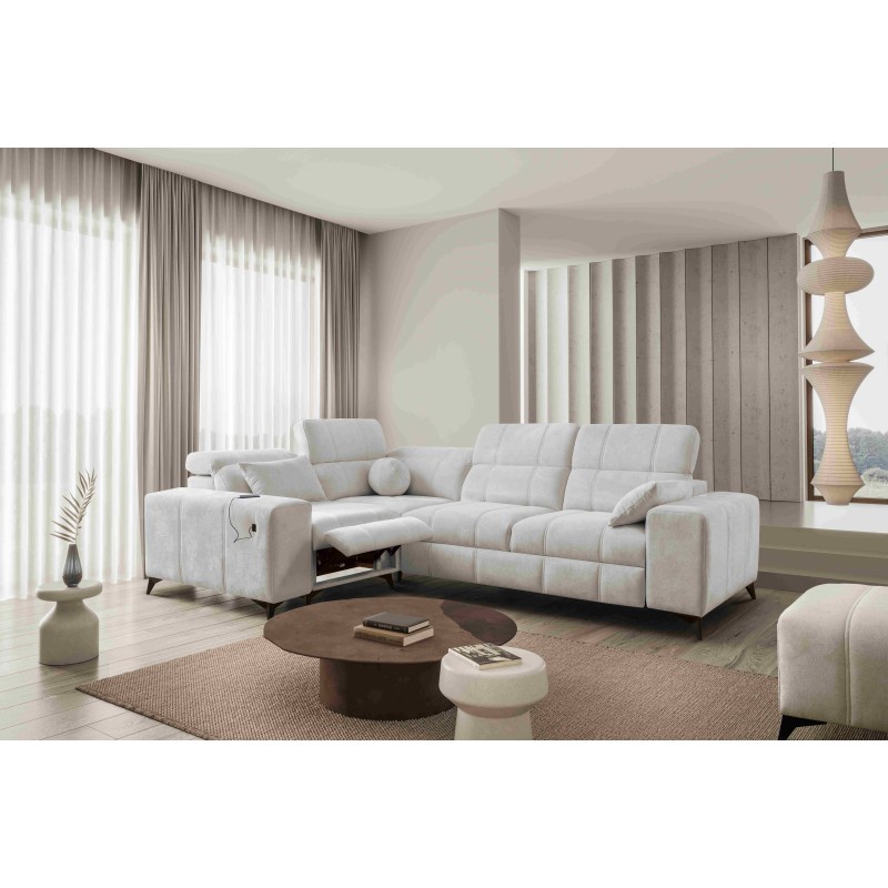 Ballagio II Mix Corner Sofa with Sleeping and Relax Function | Best Quality Weave, Spring 1104