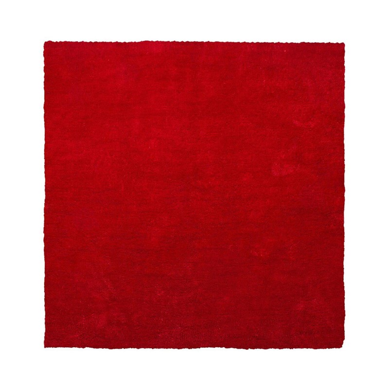 Dywan shaggy 200 x 200 cm czerwony DEMRE