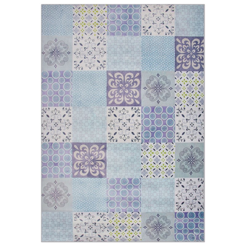 Dywan mozaika 160 x 230 cm wielokolorowy INKAYA