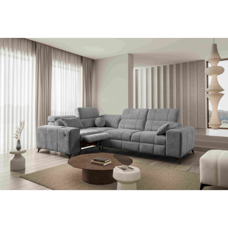 Ballagio II Mix Corner Sofa with Sleeping and Relax Function | Best Quality Woven Fabric, Spring 1101